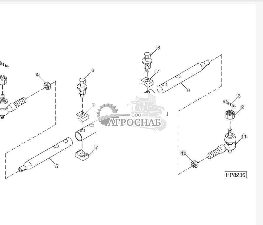 STEERING TIE RODS (ADJUSTABLE REAR AXLE) 